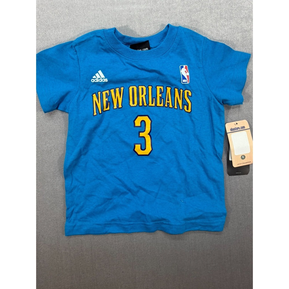 New Adidas NBA New Orleans Hornets Chris Paul Jersey Shirt Kids Blue Size 4T